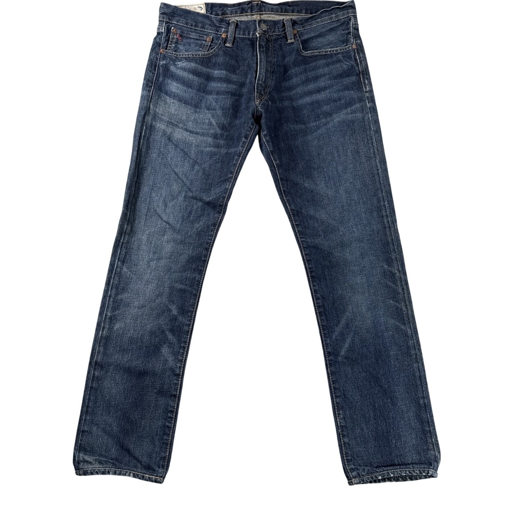 Polo Ralph Lauren Jeans‎ Mens 32x34 (35x32) Blue Sullivan Slim Faded Blue Cotton